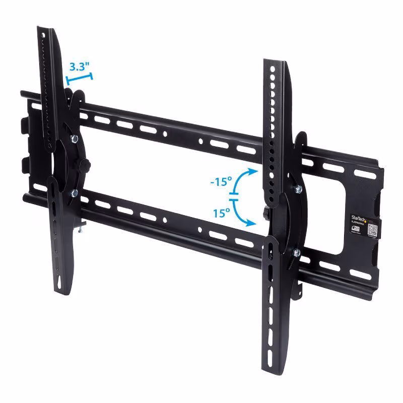 StarTech TV muurbeugel voor 32-75 inch schermen - Kantelbaar - Tot 75kg - Zwart - Afbeelding 2