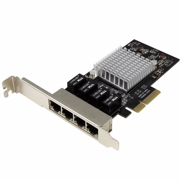StarTech 4 poorts gigabit ethernet netwerkkaart -  PCI Express - Intel 1350 NIC