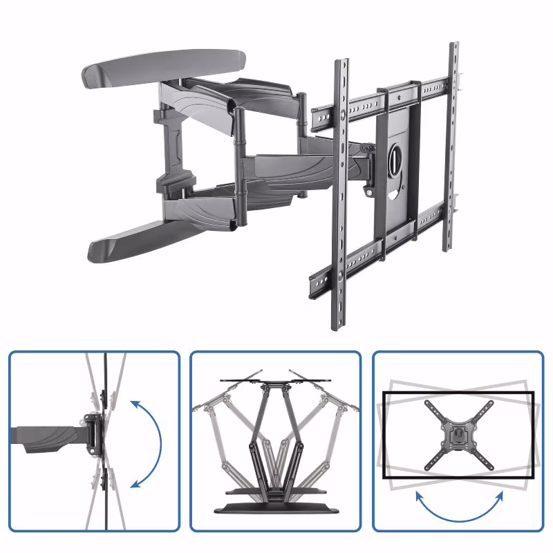 StarTech TV muurbeugel voor 32-70 inch schermen - Full Motion - Tot 45kg - Zwart - Afbeelding 3