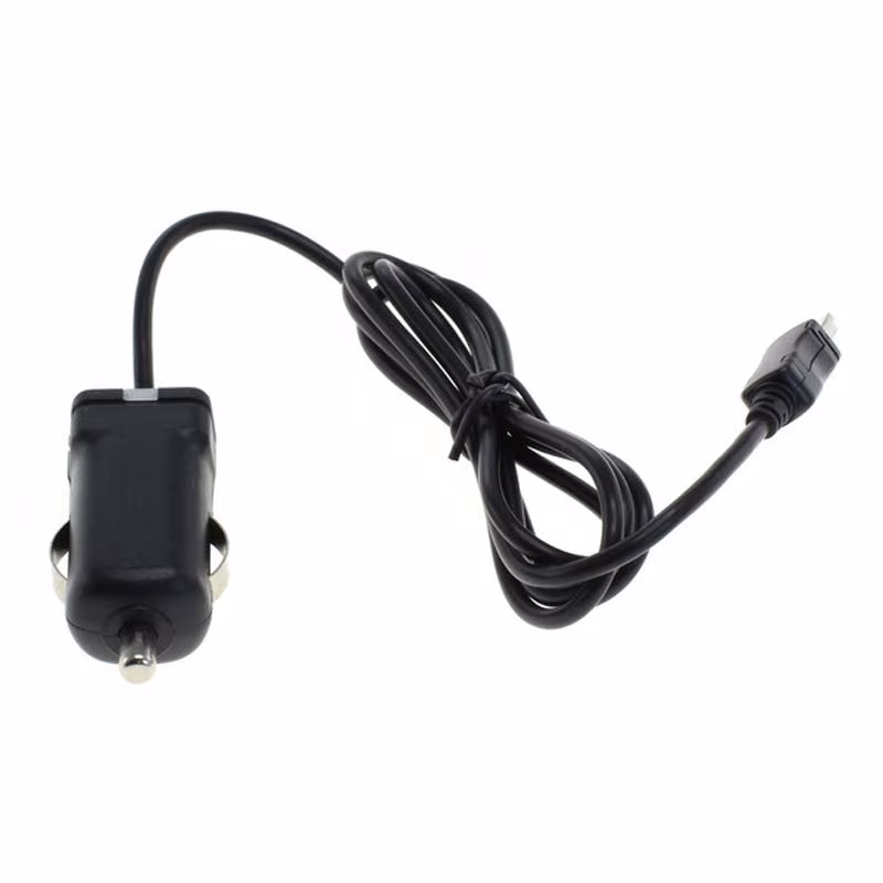 Mini USB Autolader - 5V - 1A - 5W - 0,9 meter - Zwart - Afbeelding 3
