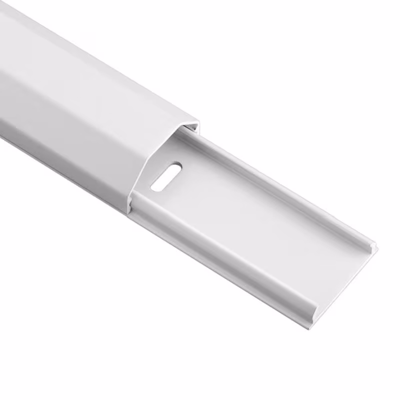 Aluminium Kabelgoot - 33 mm x 18 mm - 1,1 meter - Wit