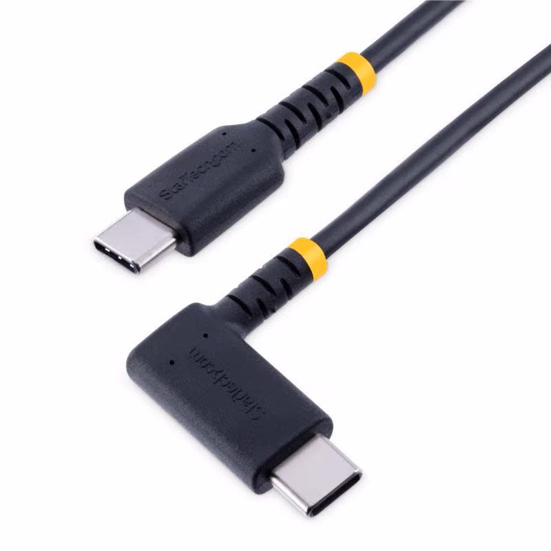 StarTech 1 meter USB-C Oplaadkabel - Haakse USB-C Kabel - 60W PD
