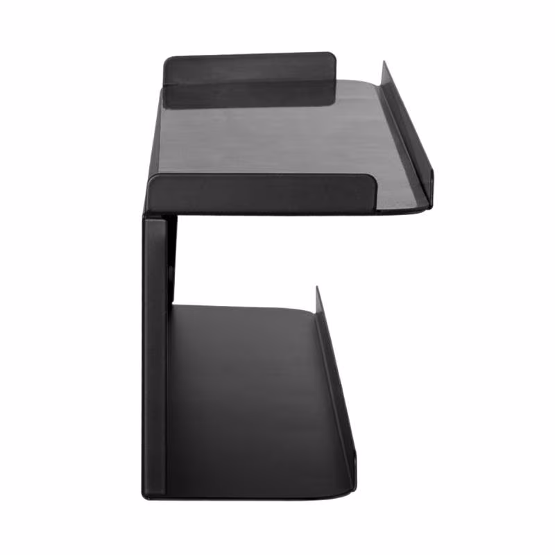 Opbergplank - Montage aan TV of muur - 574 x 111 mm - Tot 2kg - Zwart - Afbeelding 3