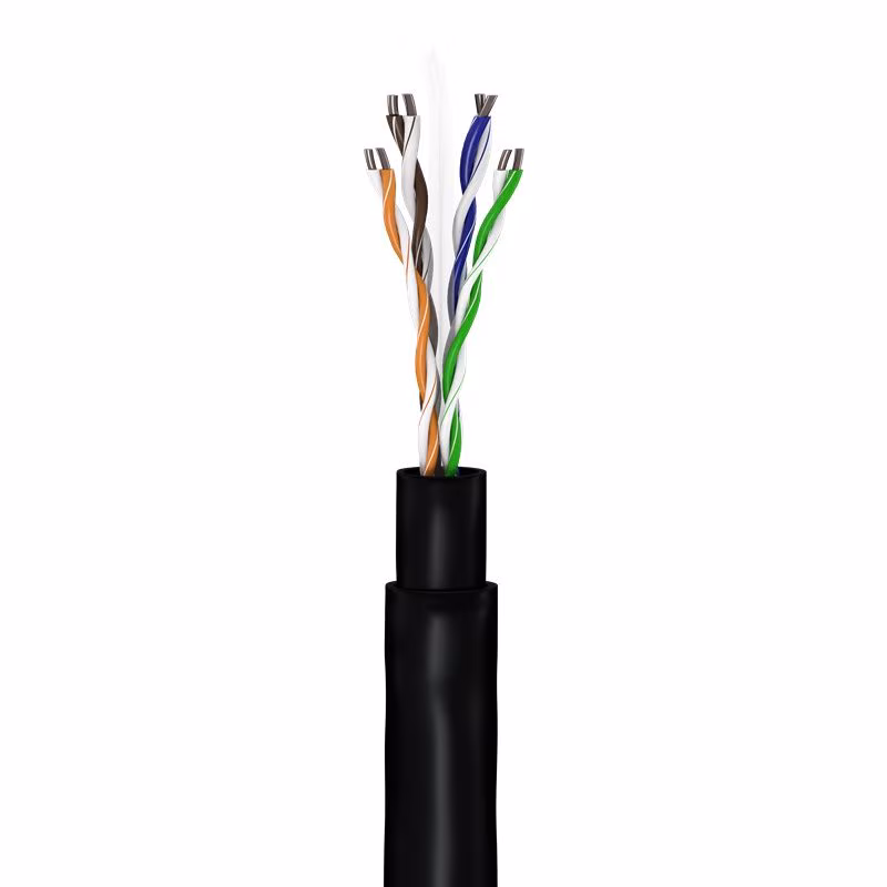 UTP CAT6 Gigabit Netwerkkabel Set - CCA - 24AWG - Stug - Outdoor - 305 meter - Zwart - Afbeelding 3