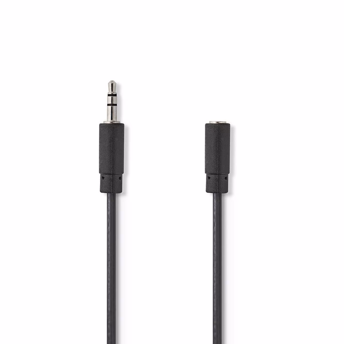 3,5mm Stereo Jack Verlengkabel - 3 meter - Zwart - Afbeelding 2