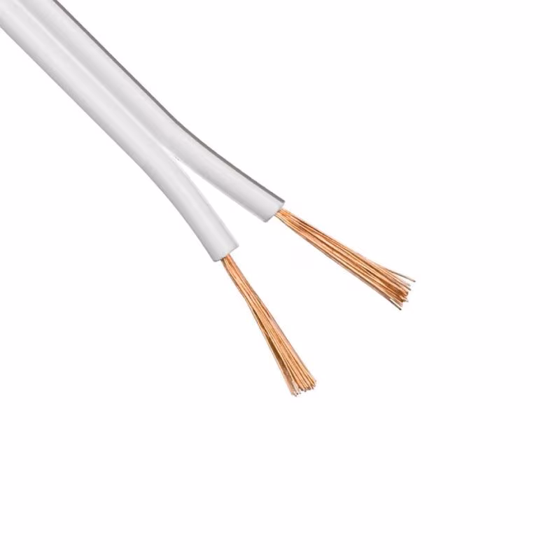 Luidsprekerkabel OFC 2 x 0,75mm2 - Wit - 100 meter - Afbeelding 2