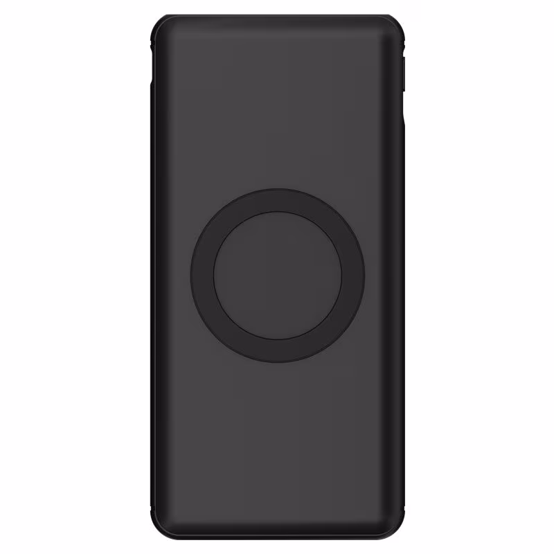 Slimline Wireless Power Bank - 10.000mAh - 18W Fast Charge - 2x USB-A en USB-C - Zwart - Afbeelding 3