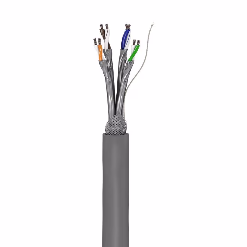 S/FTP CAT6 Gigabit Netwerkkabel - CCA - 26AWG - LSZH - Soepel - 305 meter - Grijs - Afbeelding 2