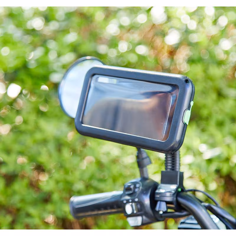 Telefoonhouder voor fiets - Tot 7 inch - Bescherming tegen water - Zwart - Afbeelding 3