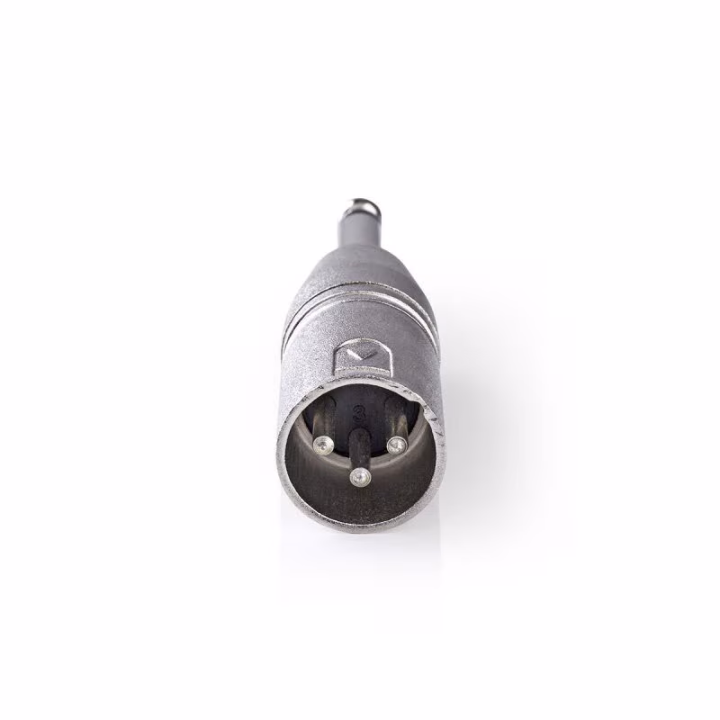 XLR 3-pin (m) - 6,35mm Mono Jack (m) Adapter - Metaal - Afbeelding 2