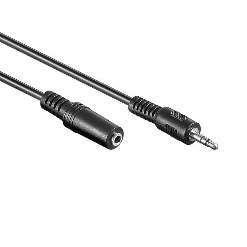 3,5mm Stereo Jack Verlengkabel - 20 meter - Zwart