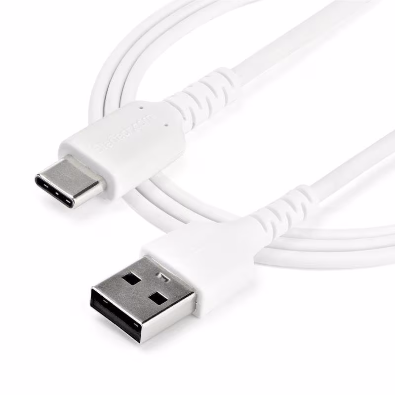 StarTech USB-A naar USB-C kabel - USB 2.0 - TB3 compatible - 2 meter - Wit - Afbeelding 4