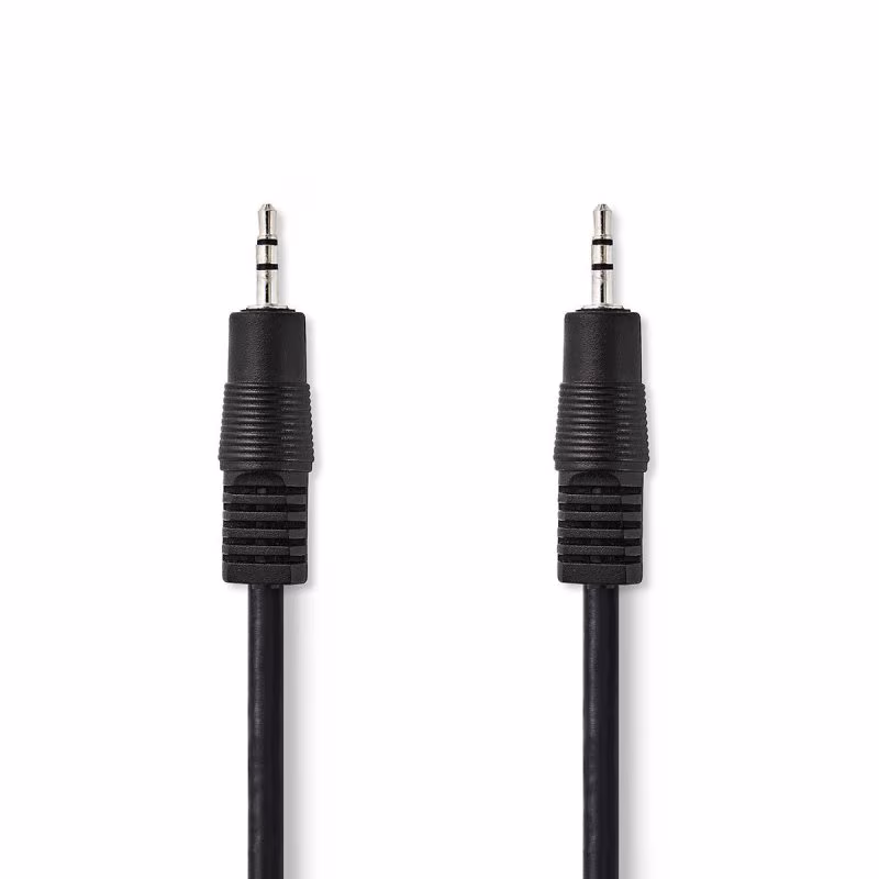 2,5mm Stereo Jack Kabel - 5 meter - Zwart