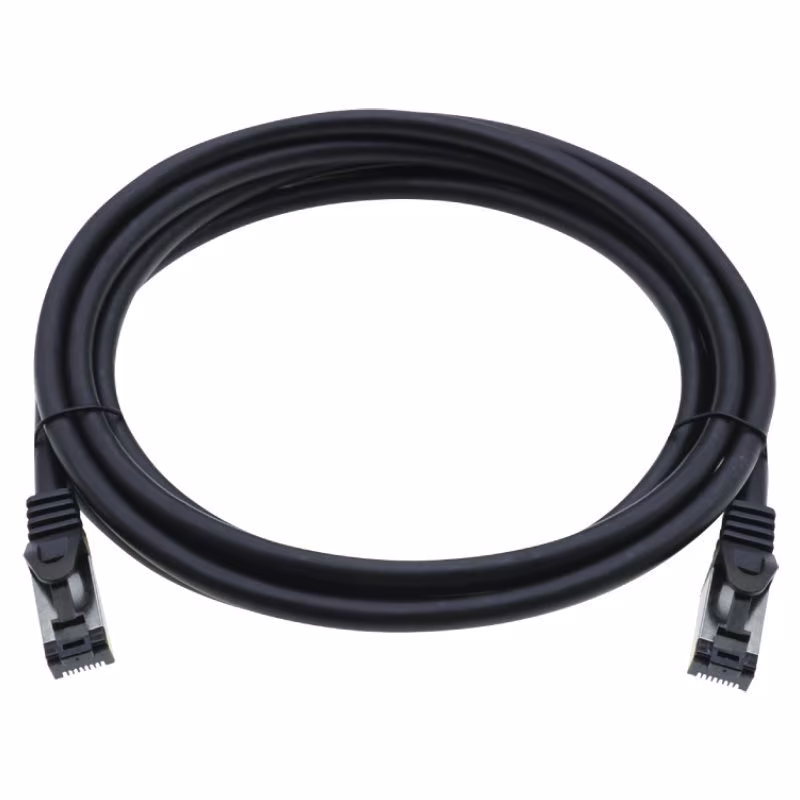 S/FTP CAT8.1 40 Gigabit Netwerkkabel - CU - Basic - 3 meter - Zwart - Afbeelding 2