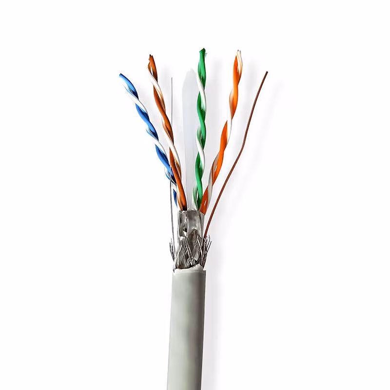 S/FTP CAT6 Gigabit Netwerkkabel - CCA - 24AWG - Stug - 100 meter - Afroldoos - Grijs - Afbeelding 2