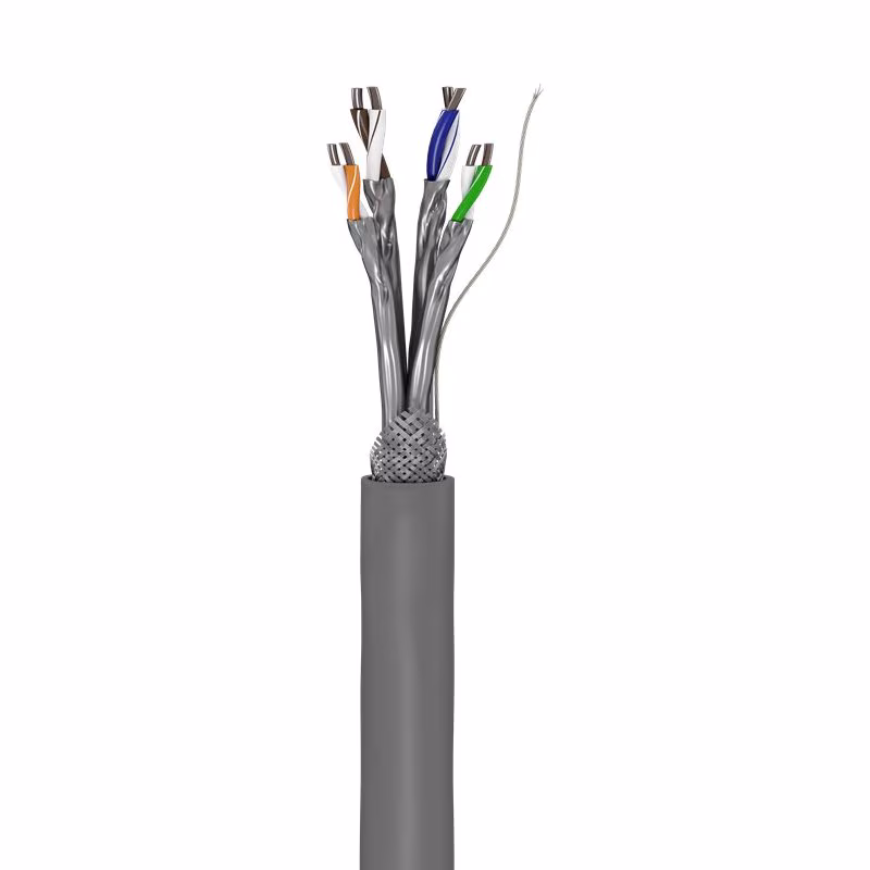 S/FTP CAT6 Gigabit Netwerkkabel - CCA - 23AWG - LSZH - Stug - 100 meter - Grijs - Afbeelding 2