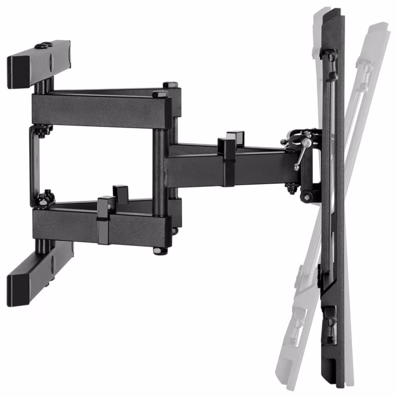 Tv muurbeugel voor 37-70 inch schermen - Pro - Kantelbaar en Draaibaar - Tot 60kg - Zwart - Afbeelding 3