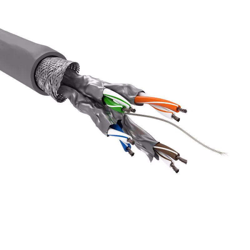 S/FTP CAT6 Gigabit Netwerkkabel - CCA - 26AWG - Soepel - 100 meter - Grijs