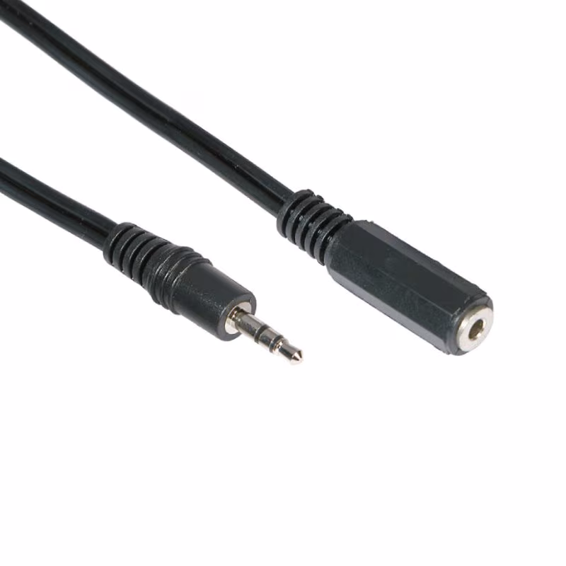 3,5mm Stereo Jack Verlengkabel - Basic - 1,5 meter - Zwart