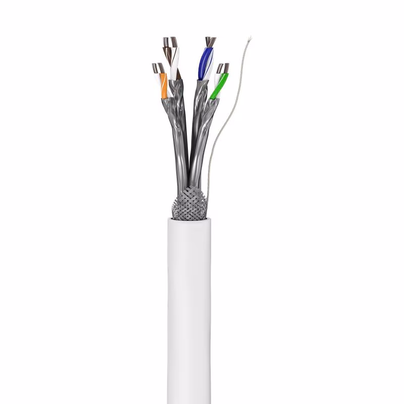 S/FTP CAT6 Gigabit Netwerkkabel - CCA - 23AWG - Stug - 305 meter - Wit - Afbeelding 2
