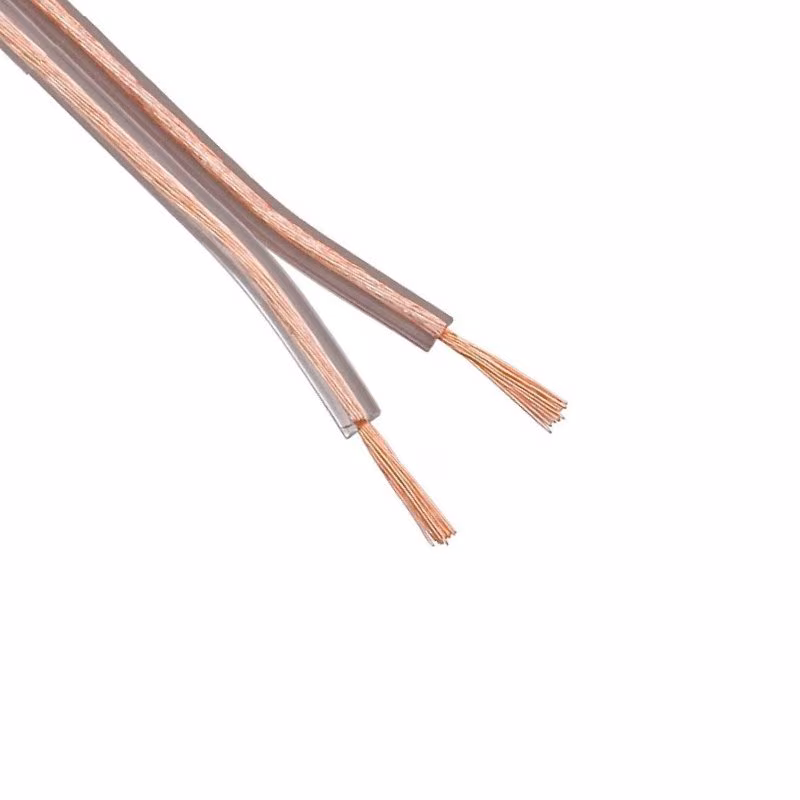 Luidsprekerkabel OFC 2 x 4mm2 - Transparant - per meter