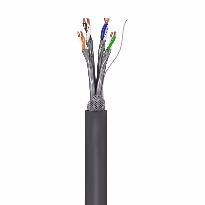 S/FTP CAT6 Gigabit Netwerkkabel - CU - 23AWG - LSZH - Stug - 100 meter - Grijs - Afbeelding 2