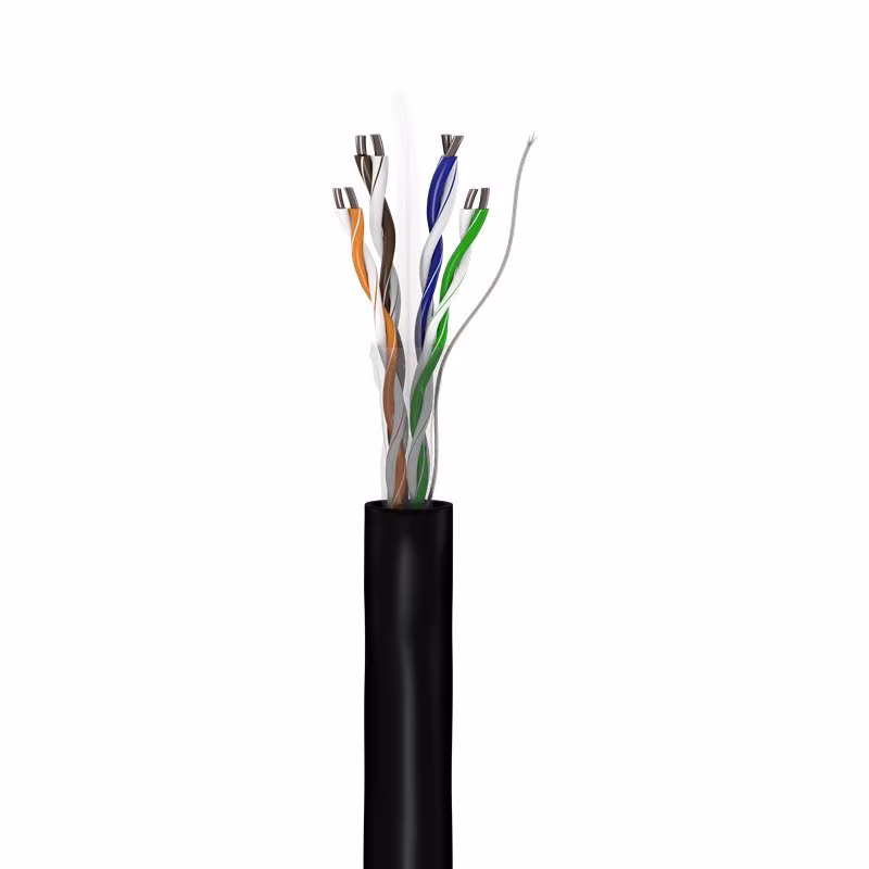UTP CAT6 Gigabit Netwerkkabel - CCA - 23AWG - Stug - 100 meter - Zwart - Afbeelding 2