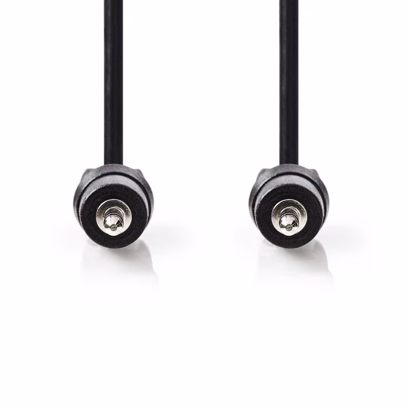 2,5mm Stereo Jack Kabel - 5 meter - Zwart - Afbeelding 2