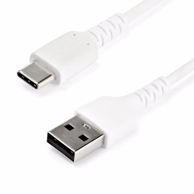 StarTech USB-A naar USB-C kabel - USB 2.0 - TB3 compatible - 2 meter - Wit