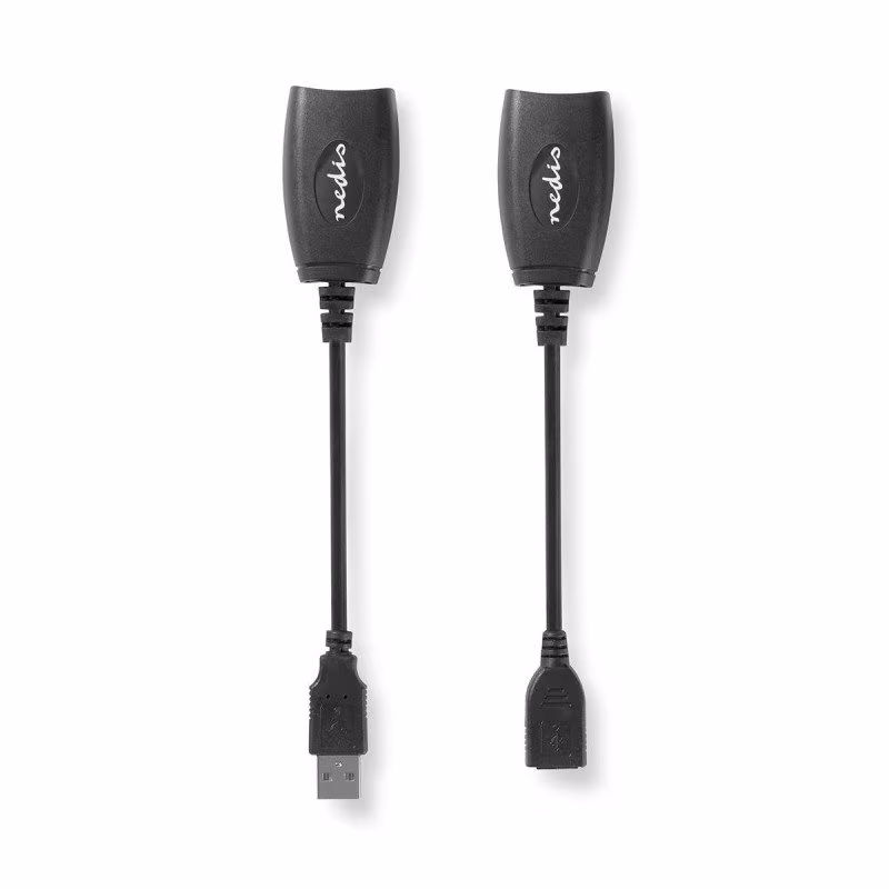 USB over UTP Verlenger - USB 1.1 - 12 Mbps - Tot 50 meter - Zwart - Afbeelding 2