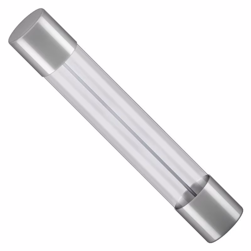 Glaszekering - 1 Ampere - 6,3 x 32mm - Snel - 10 stuks