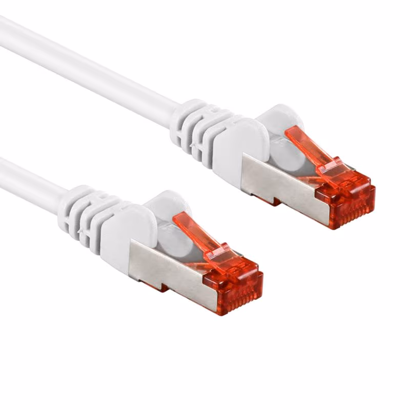 S/FTP CAT6 Gigabit Netwerkkabel - CU - 1,5 meter - Wit
