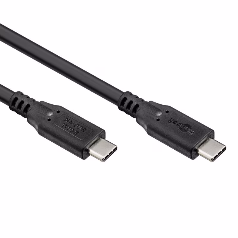 USB-C Kabel - USB4 Gen 2 - 240W laden - Pro - 1 meter - Zwart