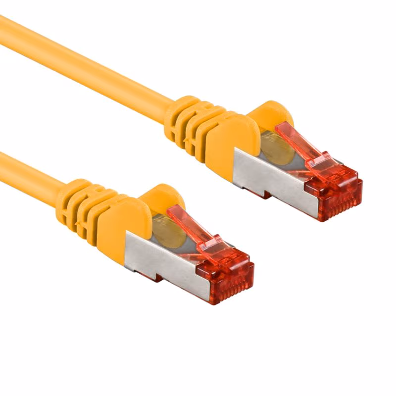 S/FTP CAT6 Gigabit Netwerkkabel - CU - 50 meter - Geel