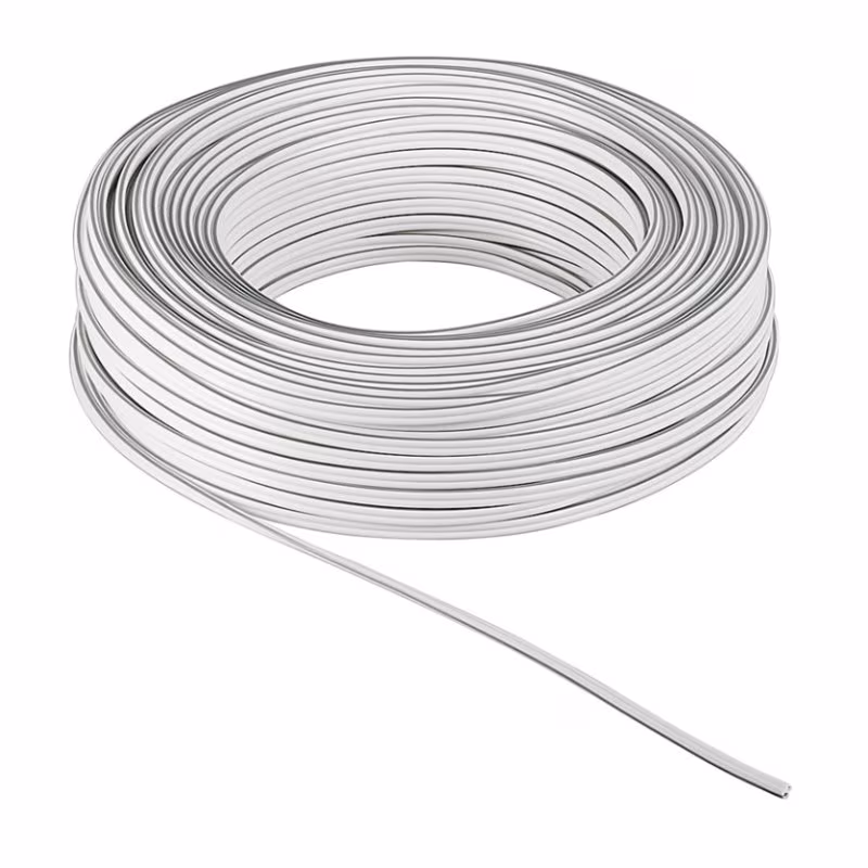 Luidsprekerkabel CCA 2 x 4mm2 - Wit - 25 meter