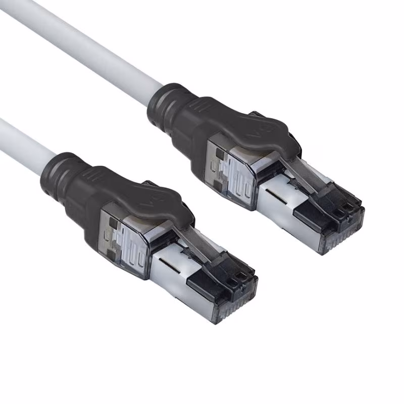 S/FTP CAT6A 10 Gigabit Netwerkkabel - CU - PoE++ 100W - 2 meter - Grijs