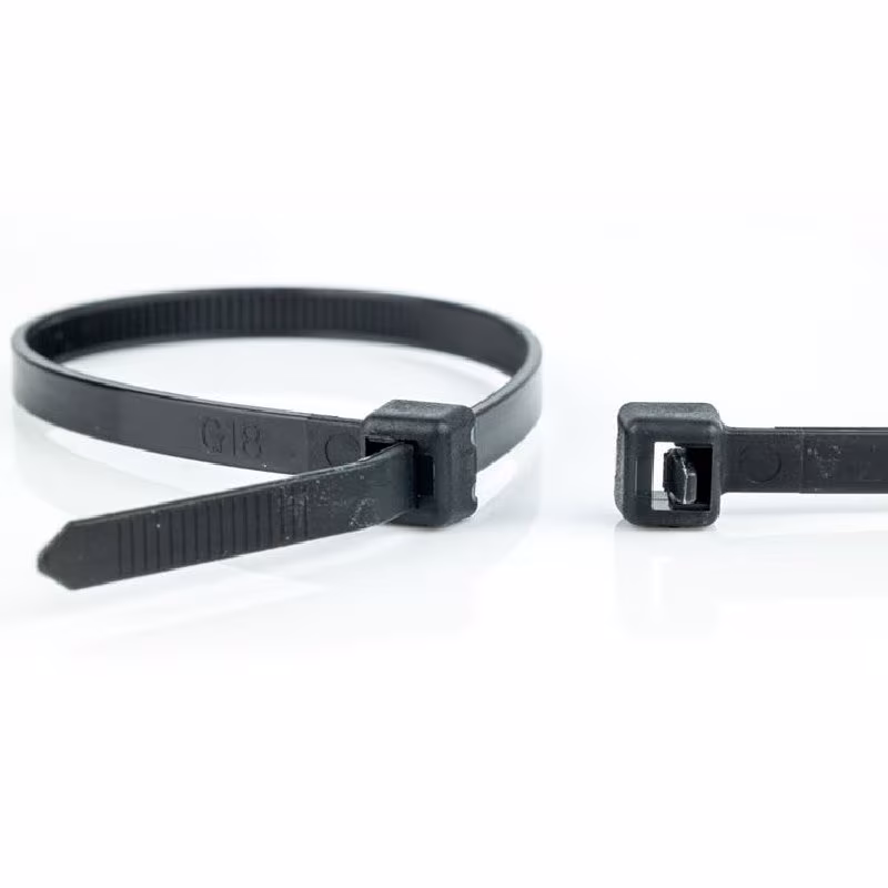 Hersluitbare Kabelbinders - 370 x 4,8mm - Trekkracht tot 22,2kg - 100 stuks - UV bestendig - Zwart