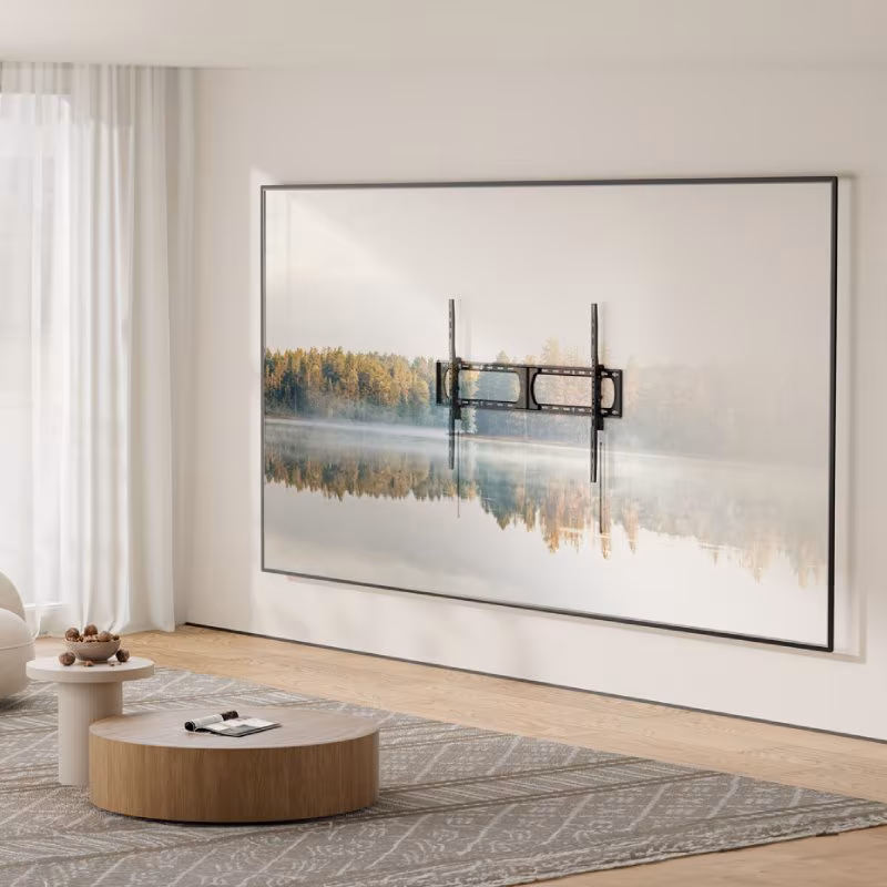 TV muurbeugel voor 37-140 inch - Kantelbaar - 62 mm wandafstand - Tot 125kg - Zwart - Afbeelding 2