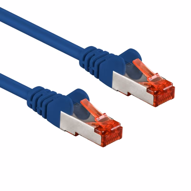 S/FTP CAT6 Gigabit Netwerkkabel - CU - 5 meter - Blauw