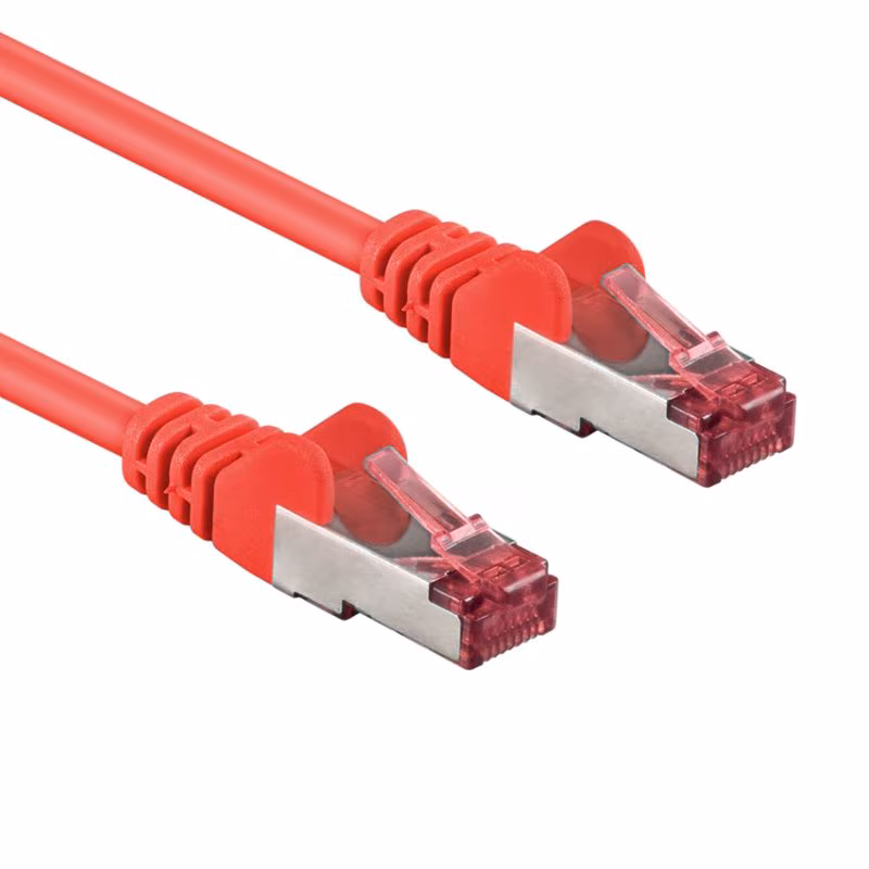 S/FTP CAT6A 10 Gigabit Netwerkkabel - CU - 7,5 meter - Rood