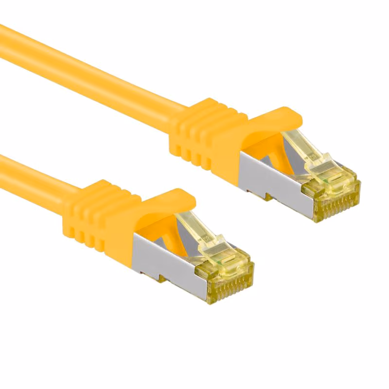 S/FTP CAT7 10 Gigabit Netwerkkabel - CU - 0,25 meter - Geel