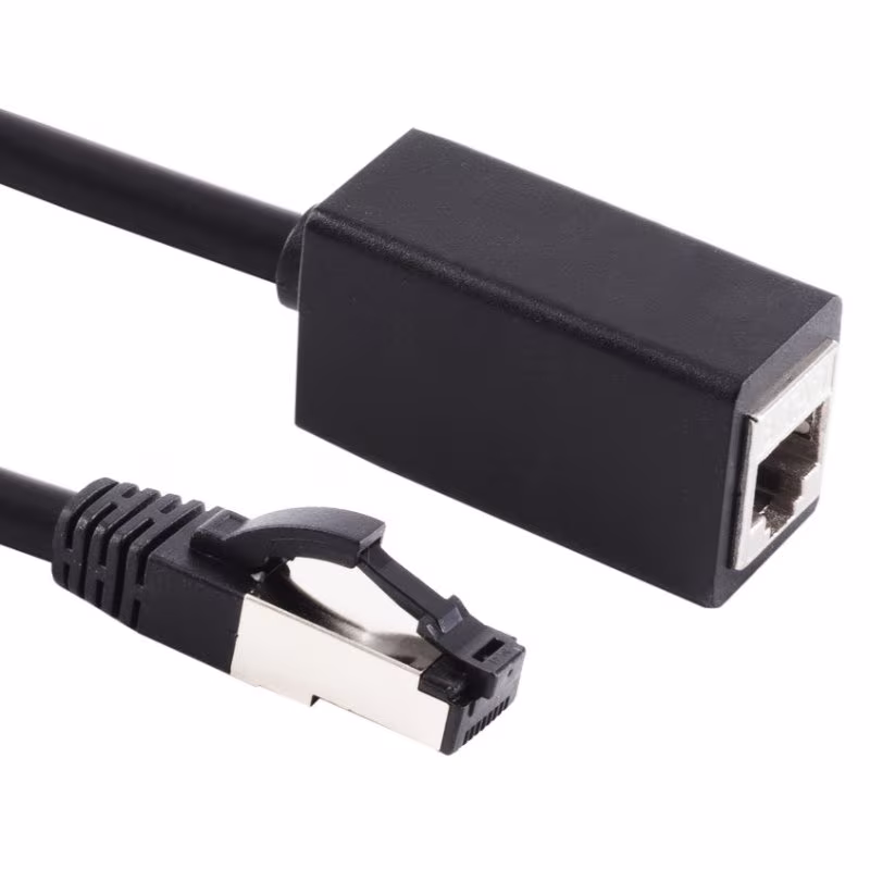 S/FTP CAT8.1 40 Gigabit Netwerk Verlengkabel - CU - 3 meter - Zwart