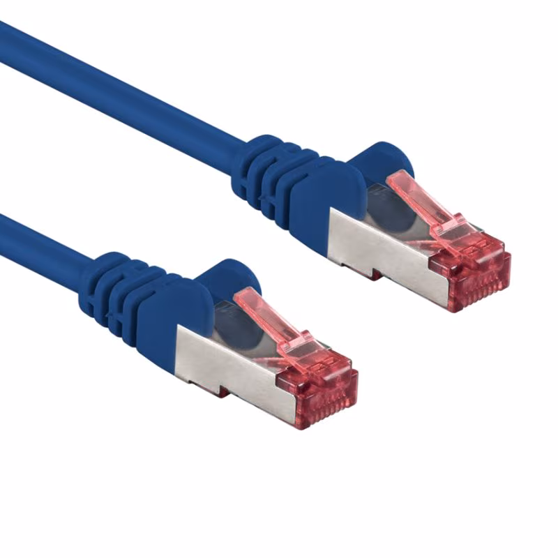 S/FTP CAT6A 10 Gigabit Netwerkkabel - CU - 7,5 meter - Blauw