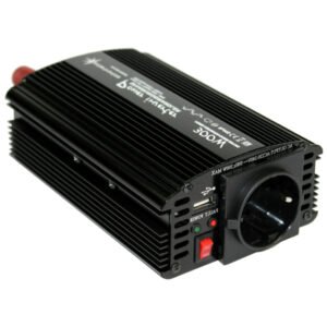 12V naar 230V Gemodificeerde Sinus Spanningsomvormer – 300W – Tweedekans – Zwart