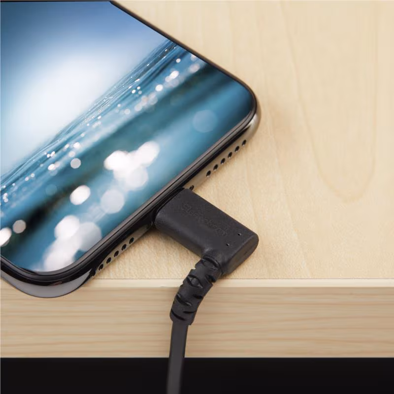 StarTech 2 meter Haakse USB naar Lightning Kabel - Zwart - Afbeelding 4