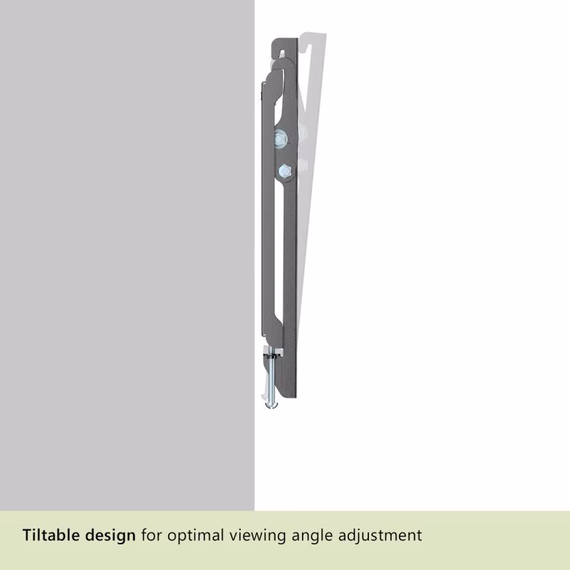 TV muurbeugel voor 13-43 inch scherm - Kantelbaar - 22mm wandafstand - Tot 45kg - Eco - Zwart - Afbeelding 4