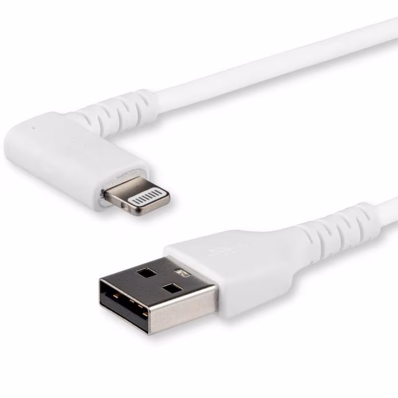 StarTech 2 meter Haakse USB naar Lightning Kabel - Wit