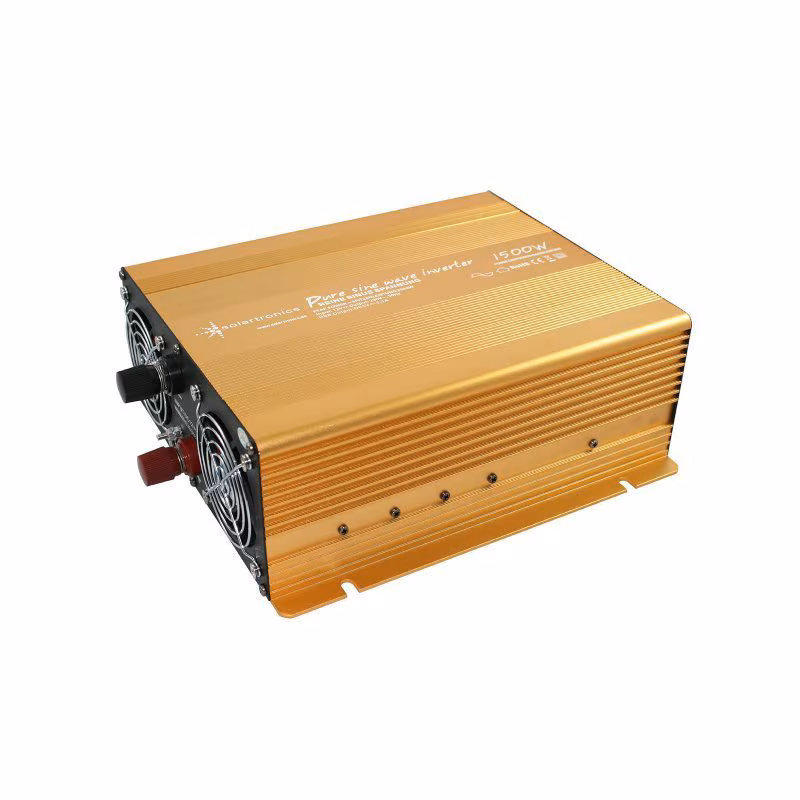 12V naar 230V Zuivere Sinus Spanningsomvormer - 1500W - Tweedekans - Goud - Afbeelding 4
