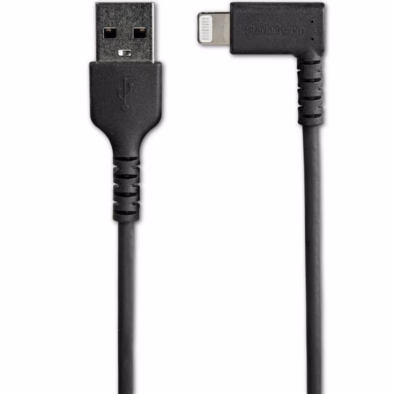 StarTech 2 meter Haakse USB naar Lightning Kabel - Zwart - Afbeelding 2
