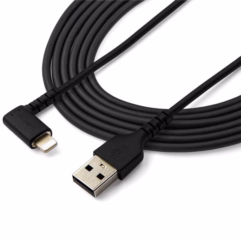 StarTech 2 meter Haakse USB naar Lightning Kabel - Zwart - Afbeelding 5